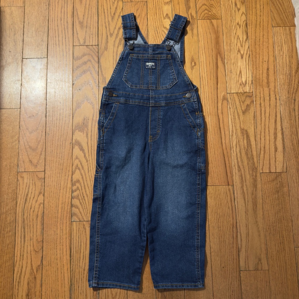 OshKosh B'gosh Classic Denim Overalls Toddler 4T